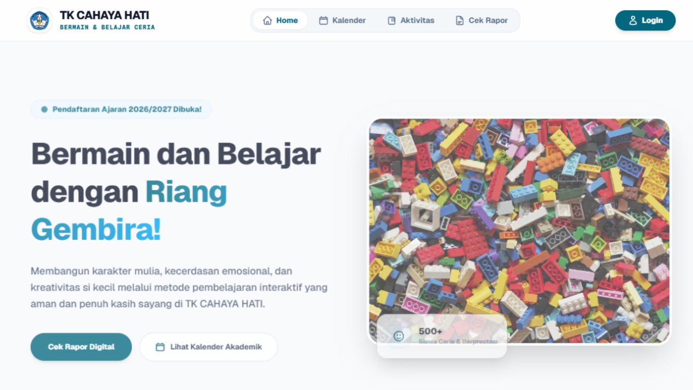 TK Cahaya Hati – Integrated Academic Portal